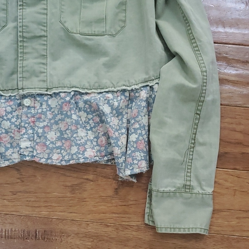 Free People Embellished Sergeant Ruffle Utility jacket - Picture 2 of 11